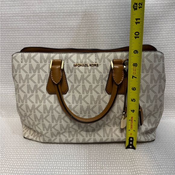 Michael Kors Leather Logo Satchel - Picture 7 of 10